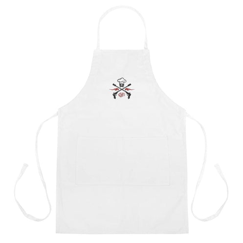Crossed-GrillGuns Embroidered Apron